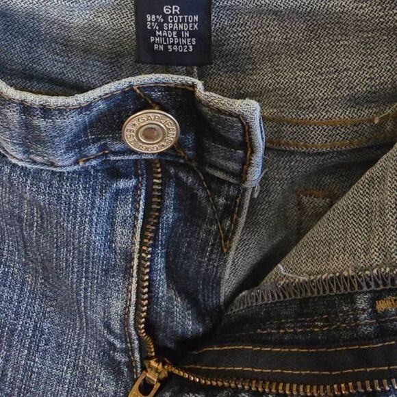 Vintage GAP Jeans Women’s Size 6 Blue Low Rise Bootcut Flare Stretch Denim Y2K - Picture 7 of 14